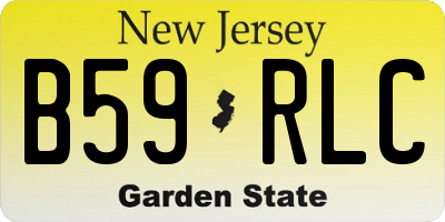 NJ license plate B59RLC