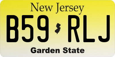 NJ license plate B59RLJ