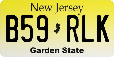 NJ license plate B59RLK