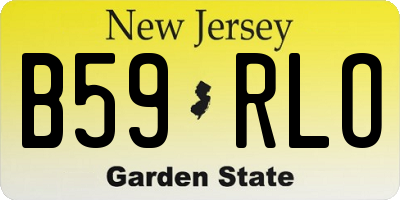 NJ license plate B59RLO