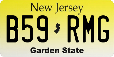 NJ license plate B59RMG