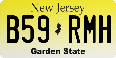 NJ license plate B59RMH
