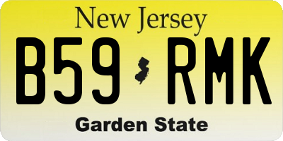 NJ license plate B59RMK