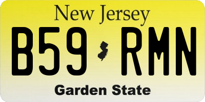 NJ license plate B59RMN