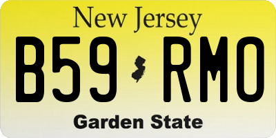 NJ license plate B59RMO