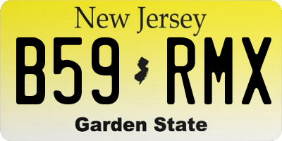 NJ license plate B59RMX