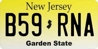 NJ license plate B59RNA