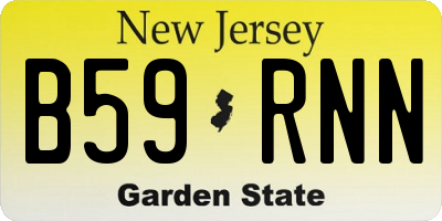 NJ license plate B59RNN