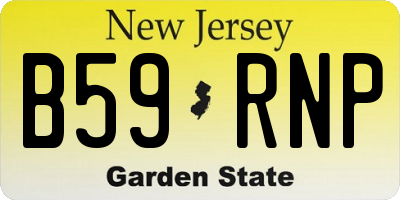 NJ license plate B59RNP