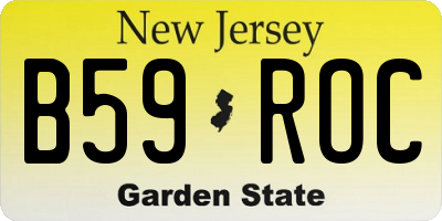 NJ license plate B59ROC