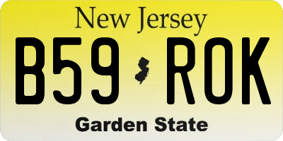 NJ license plate B59ROK
