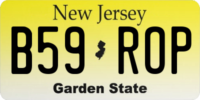 NJ license plate B59ROP