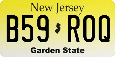 NJ license plate B59ROQ