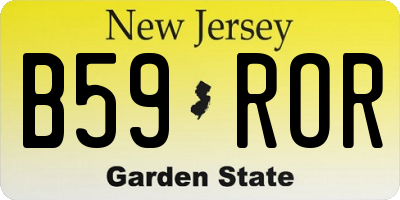 NJ license plate B59ROR