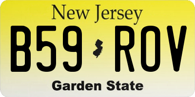 NJ license plate B59ROV