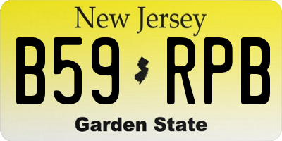 NJ license plate B59RPB