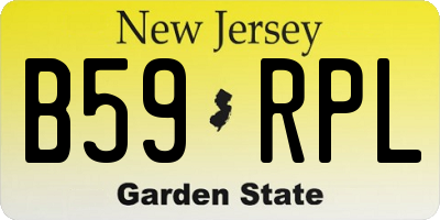 NJ license plate B59RPL