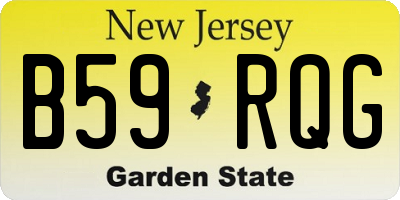 NJ license plate B59RQG