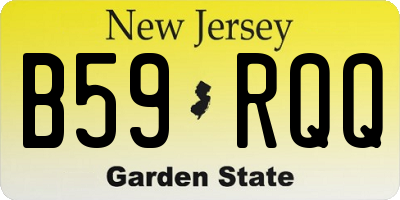 NJ license plate B59RQQ
