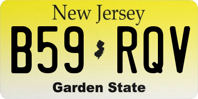 NJ license plate B59RQV