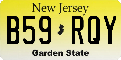 NJ license plate B59RQY
