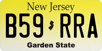 NJ license plate B59RRA