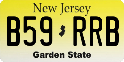 NJ license plate B59RRB