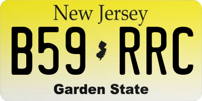 NJ license plate B59RRC