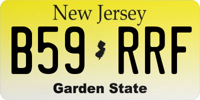 NJ license plate B59RRF
