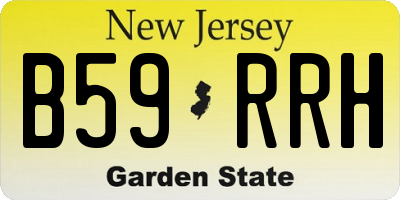 NJ license plate B59RRH