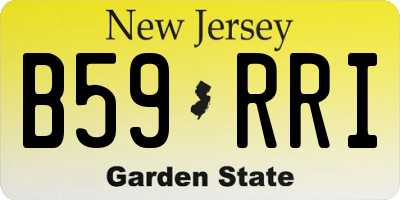 NJ license plate B59RRI