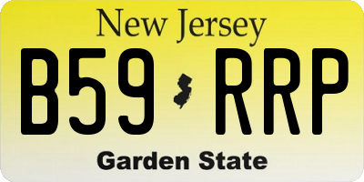NJ license plate B59RRP