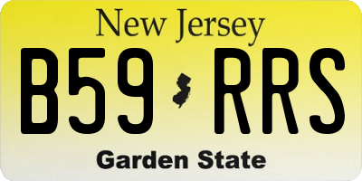 NJ license plate B59RRS