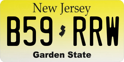 NJ license plate B59RRW