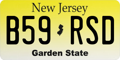 NJ license plate B59RSD