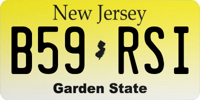 NJ license plate B59RSI