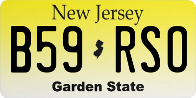 NJ license plate B59RSO