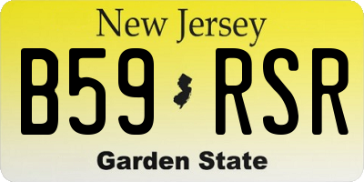 NJ license plate B59RSR