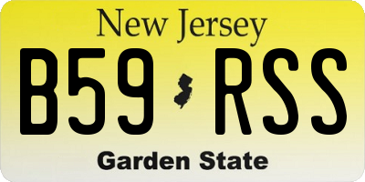 NJ license plate B59RSS