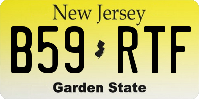 NJ license plate B59RTF