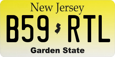 NJ license plate B59RTL
