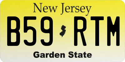 NJ license plate B59RTM