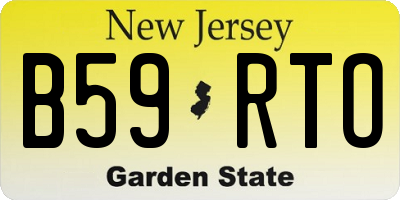 NJ license plate B59RTO