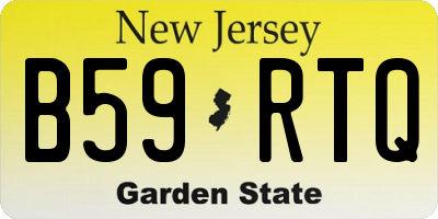NJ license plate B59RTQ