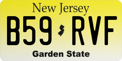 NJ license plate B59RVF