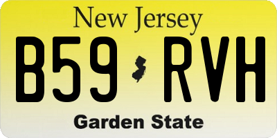 NJ license plate B59RVH
