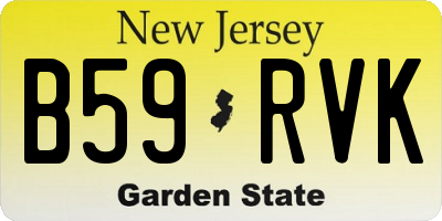 NJ license plate B59RVK