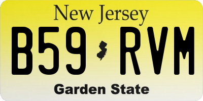 NJ license plate B59RVM