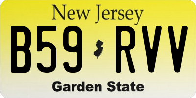 NJ license plate B59RVV