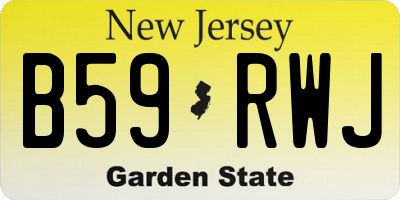 NJ license plate B59RWJ